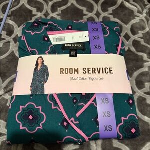 Room Service Shawl Collar Pajama Set
